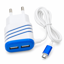 Carregador 3.1A Dual USB com Cabo Micro USBV8 - Kapbom - KA-393-V8 Kapbom