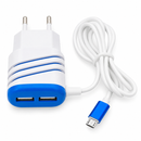 Carregador 3.1A Dual USB com Cabo Micro USBV8 - Kapbom - KA-393-V8 Kapbom