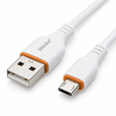 Cabo Usb V8 Emborrachado (Sjx-08-V8) - Shinka - Branco Dados,